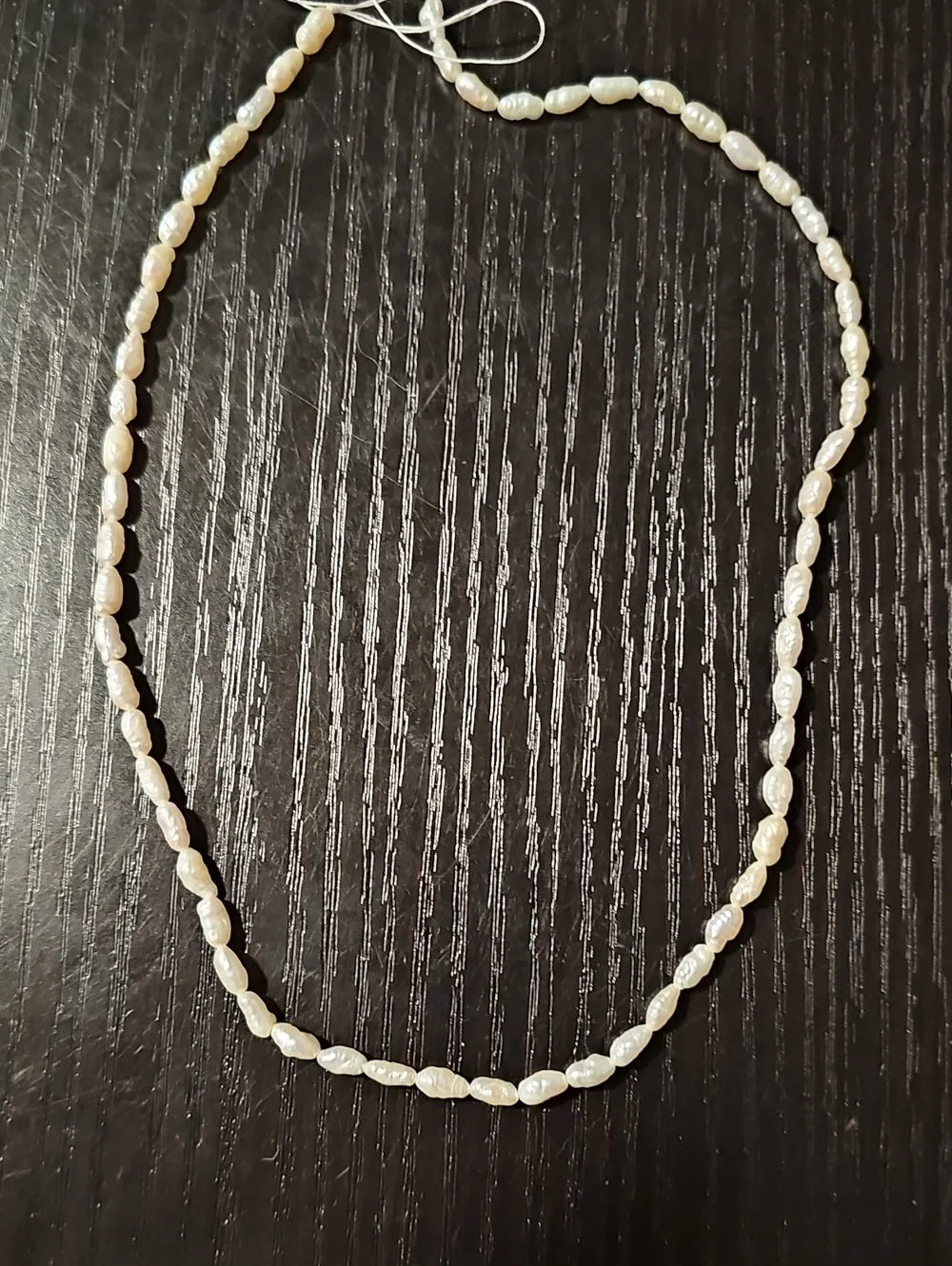 Vintage Genuine Freshwater Rice Pearl Strand 5–6mm Jewelry Making Beads
